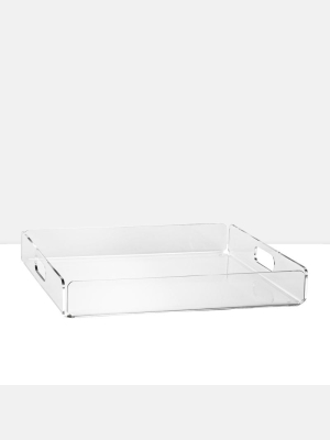 Lucite Acrylic 14x14" Square Tray