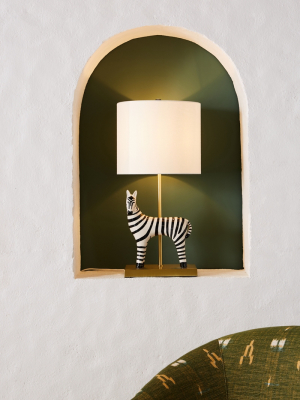 Ceramic Zebra Table Lamp