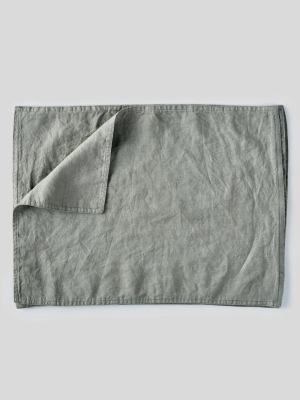 100% Linen Placemat Set In Stone