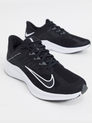 Nike Running Quest 3 Trainers In Black