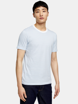 Selected Homme White Stripe T-shirt