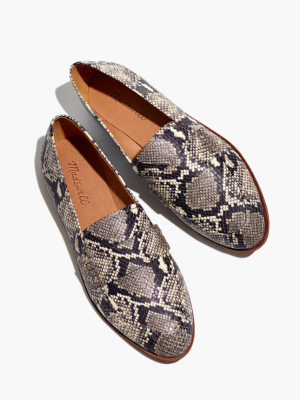 The Alex Loafer In Snake Embossed Leather