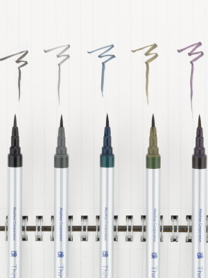 Sai - Thinline Brush Pen, Extra Fine, 5 Color Set