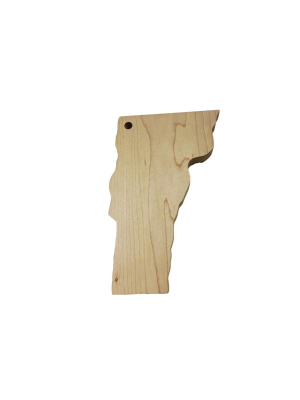 Small Vermont Shaped Cutting Board - 8in