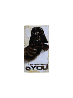 Robe Factory Llc Star Wars 30"x60" Darth Vader "your Empire Needs You" Beach Towel