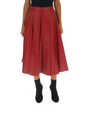 Alexander Mcqueen Pleated Midi Skirt