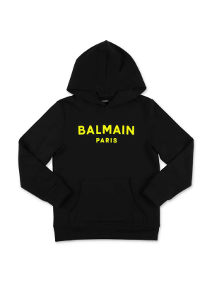 Balmain Kids Logo Printed Hoodie