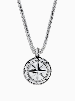 Effy Men's Sterling Silver Compass Pendant