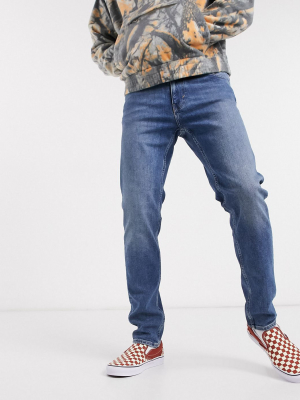 Weekday Friday Slim Jeans In Marfa Blue