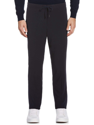 Slim Fit Solid Stretch Drawcord Pant