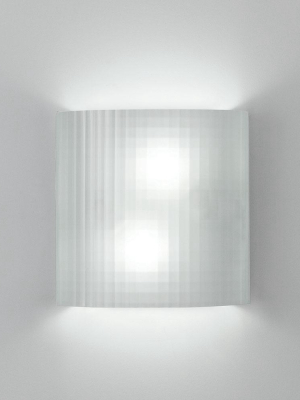 Facet Wall Fluorescent 2x13w Grid Glass