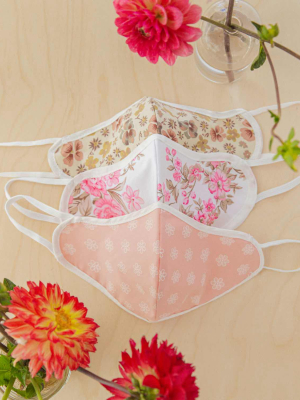 The Sustainable Mask | Adult Rose Florals 3-pack
