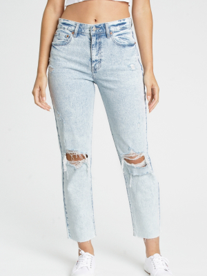 Daze Denim Straight Up Jean - Partly Cloudy