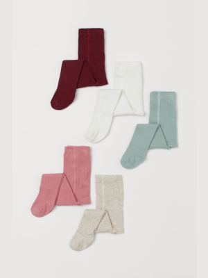 5-pack Fine-knit Tights