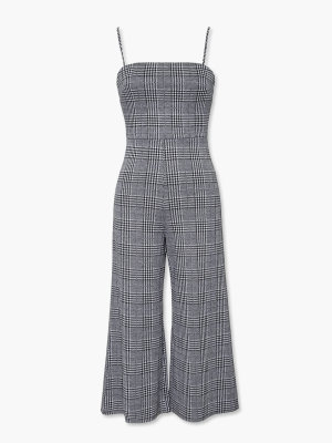 Glen Plaid Jumpsuit