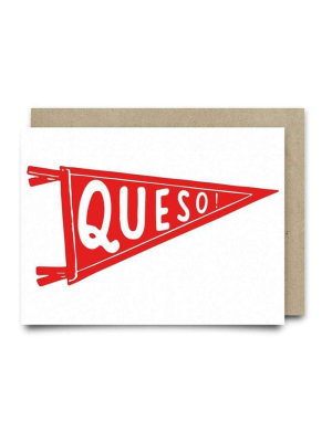 Queso Pennant Card | Anvil Cards