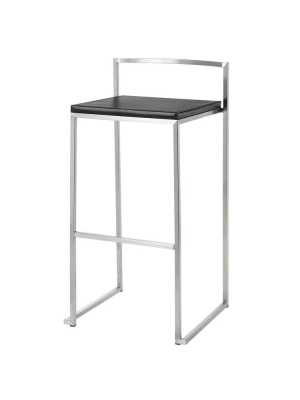 Nuevo Genoa Bar Stool - Black