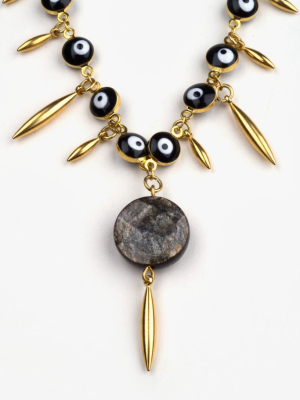 Evil Eye Spike Necklace