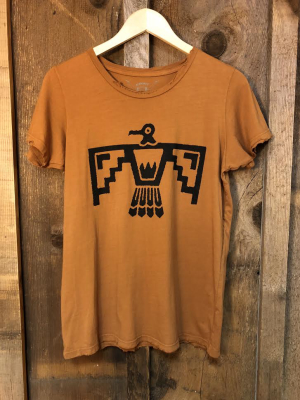 Thunderbird Women's Color Tee Cognac/black