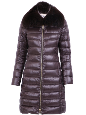 Herno Elisa Fur Trimmed Padded Coat