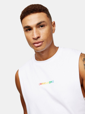 Brighton Rainbow Tank In White