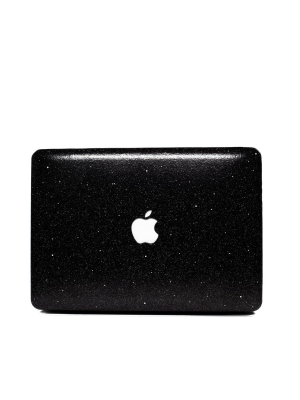 Black Glitter Macbook Case