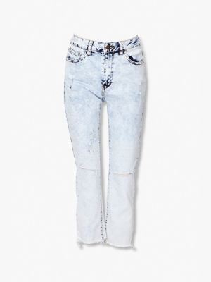 Frayed Ankle Jeans