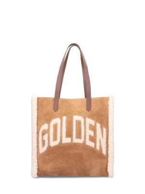 Golden Goose Deluxe Brand Logo Detailed Strapped Tote Bag