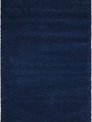 Amore Collection Shag Area Rug In Ink