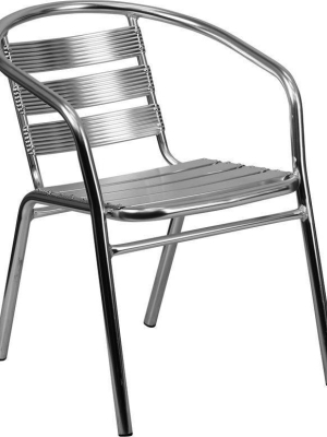 Lucas Heavy Duty Aluminum Indoor/outdoor Stackable Restaurant Chair