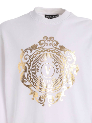 Versace Jeans Couture Metallic Logo Sweatshirt