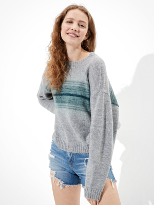 Ae Dreamspun Cropped Crew Neck Sweater