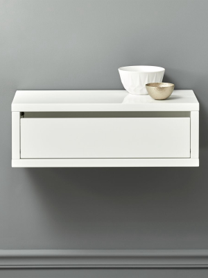 Slice White Wall Mounted Storage Shelf