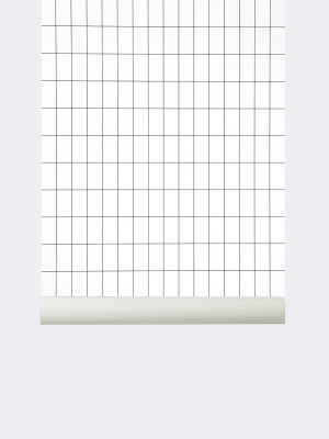 Grid Wallpaper In Black/white