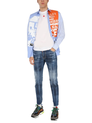 Dsquared2 Whiskering Effect Jeans