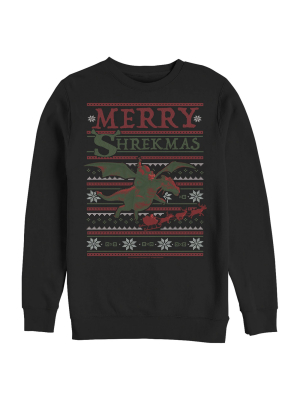 Men's Shrek Ugly Christmas Shrekmas Sweatshirt