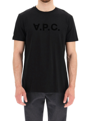 A.p.c. Vpc Logo Flocked T-shirt