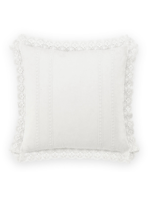 White Saltwater Sham (euro) - Laura Ashley