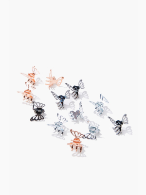 Butterfly Hair Claw Clip Set