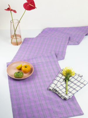 Chiapas Plaid Table Runner