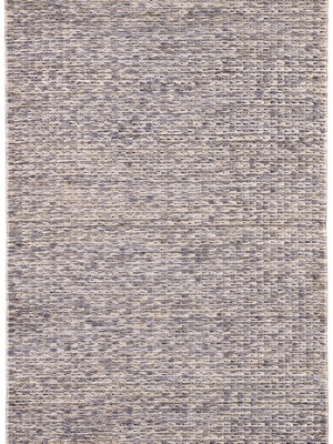 Calista Natural Solid Blue & Light Gray Area Rug