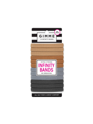 Gimme Clips Infinity Hair Bands - Neutral - 12ct