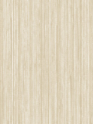 Grasscloth Self-adhesive Wallpaper In Sand Design By Tempaper