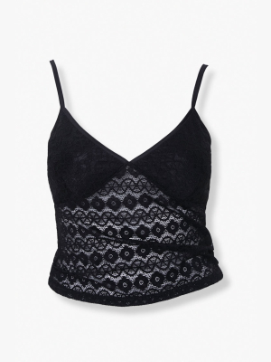 Plus Size Medallion Lace Cami