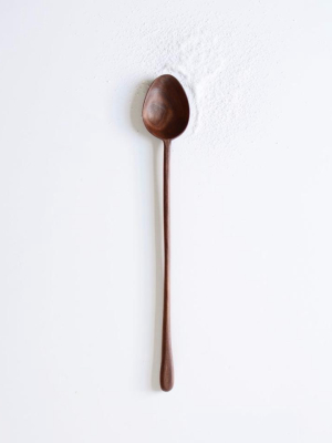 Teardrop Egg Spoon - Walnut