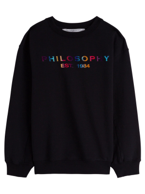 Philosophy Di Lorenzo Serafini Kids Logo Printed Sweatshirt