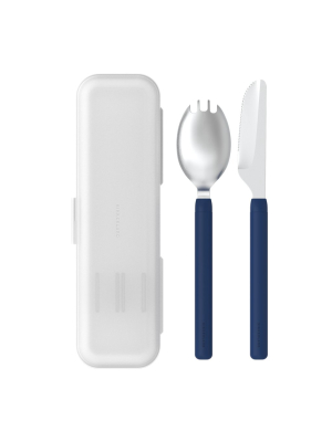 Travel Utensil Set - Navy Blue