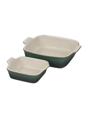 Heritage Square Baking Dishes - Set Of 2