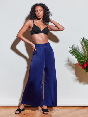 Luster Jersey Wide Leg Pant