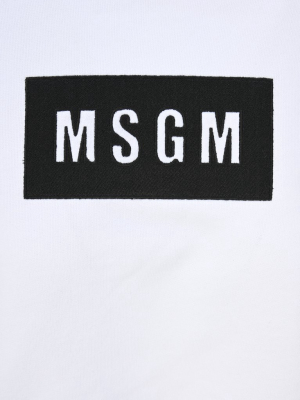 Msgm Box Logo Hoodie